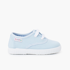 Scarpe Bambini tipo Sneakers con lacci Cielo Blu