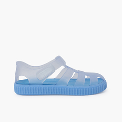 Sandali ragnetti suola colori tipo sneakers Cielo Blu