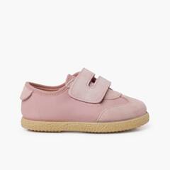 Sneakers in camoscio e similpelle Rosa