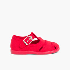 Sandali di tela Rosso