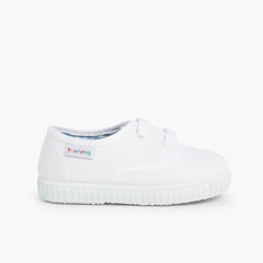 Scarpe Bambini tipo Sneakers con lacci Bianco