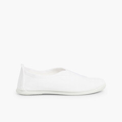 Sneakers tela Bianco