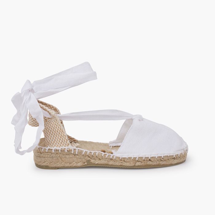 Comprare Espadrillas con Lacci per Bambine Tinta Unita