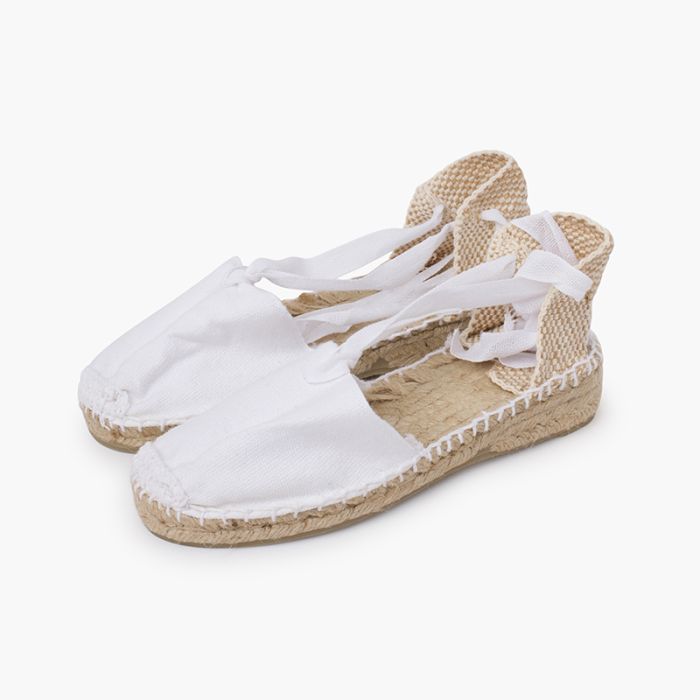 Comprare Espadrillas con Lacci per Bambine Tinta Unita
