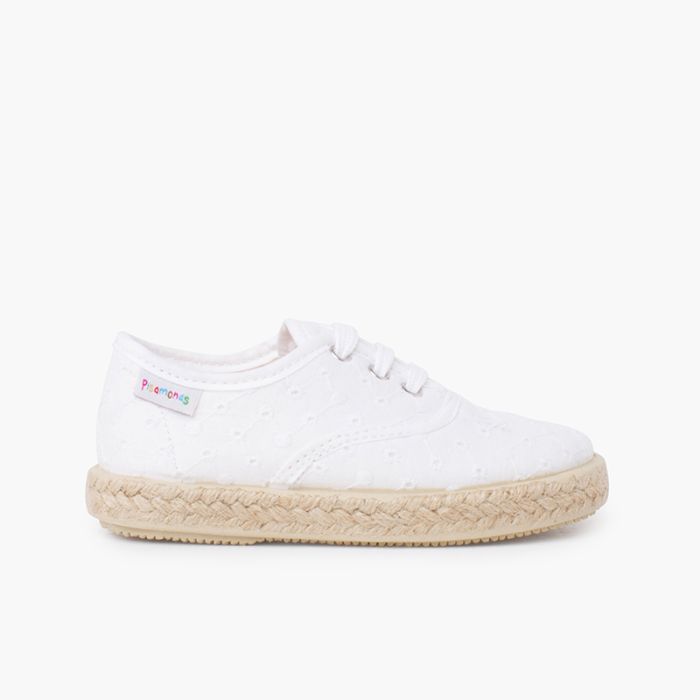 Sneakers tipo Espadrillas Sneakers con suola di iuta per ragazze