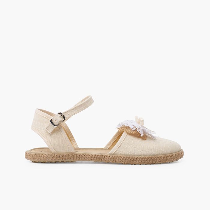 Espadrillas da cerimonia Espadrillas in lino con fiocco