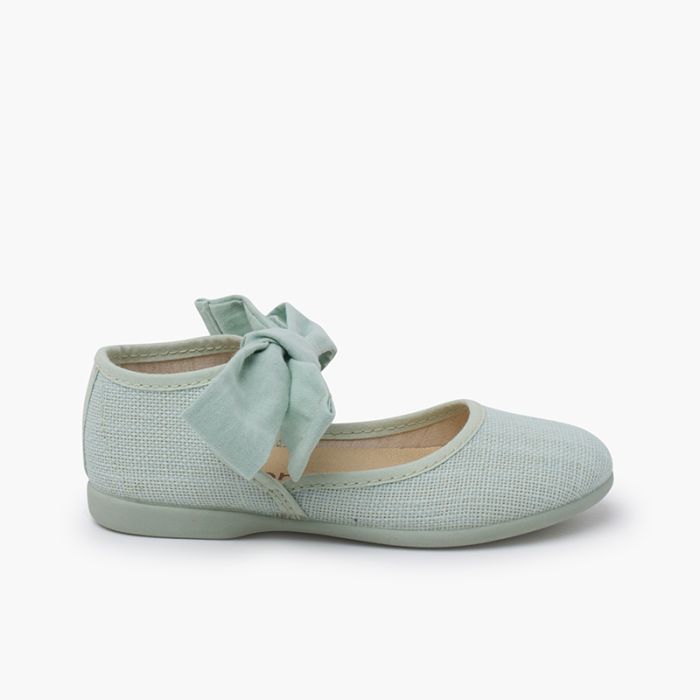 Scarpe cinturino scollate con fiocco