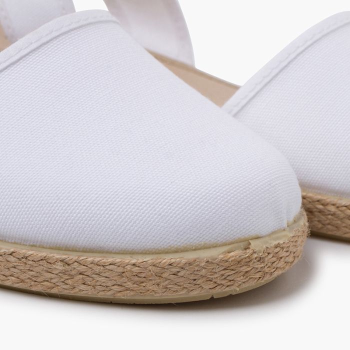 Espadrillas zeppa cinturino con fibbia