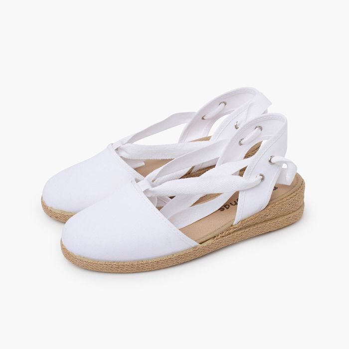 Espadrillas con nastri shop