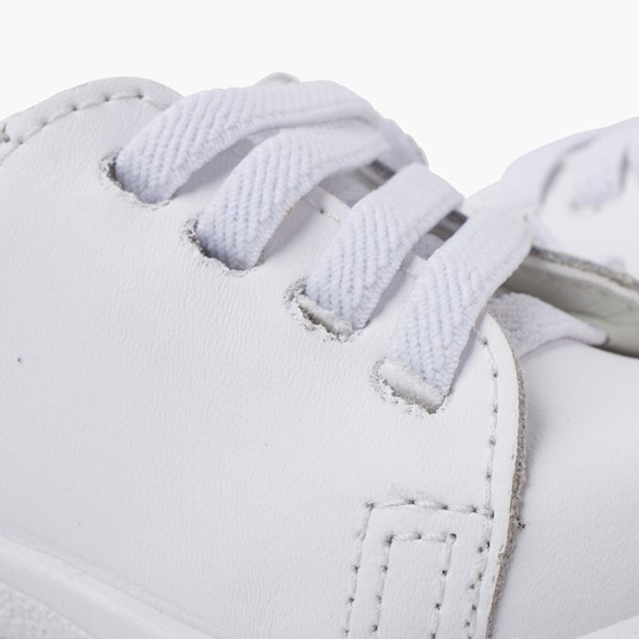 Sneakers pelle lavabile lacci elastici