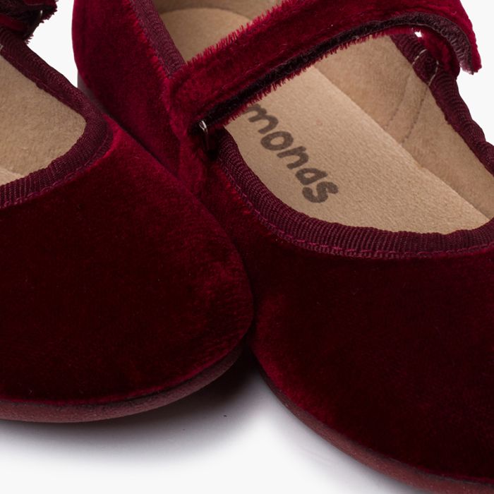Ballerine velluto bambina sale