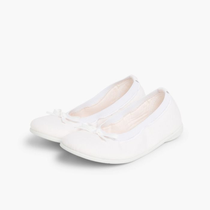 Ballerine Elastico Scarpe Tela Nastro